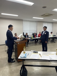 同じく任命式