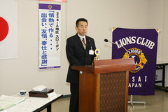 御礼の挨拶　愛西市中央図書館長　伊藤孝彦様