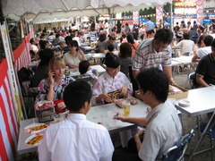８月９日　名古屋城宵祭　清林館の学生も参加して