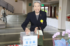 愛西ライオンズクラブと共にホストを務める一宮ライオンズクラブ会長 Ｌ大島八重子です。