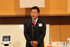 懇親会開会の挨拶　次期第1副会長Ｌ大野則男