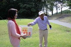 チャリティホールでの会長Ｌ野田幸雄