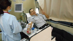 献血ご協力　Ｌ中島一彦
