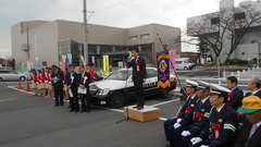 来賓あいさつ　愛西市市長日永貴章さま