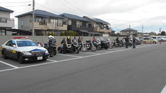 ご協力いただいたハーレー会の方々