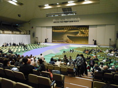 大会会場の体育館