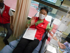 献血中のクラブ員