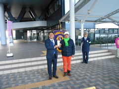 西尾張ハーレー会へお礼の金一封