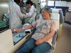献血中の方1